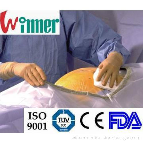 disposable PE film surgical incision drape